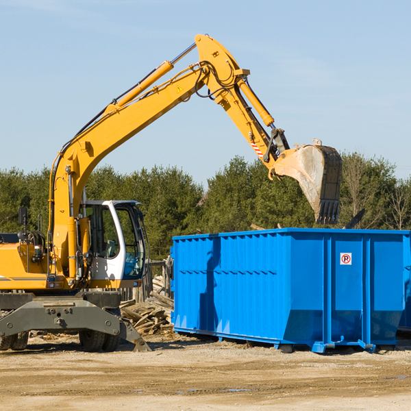 can i choose the location where the residential dumpster will be placed in Oak Creek CO